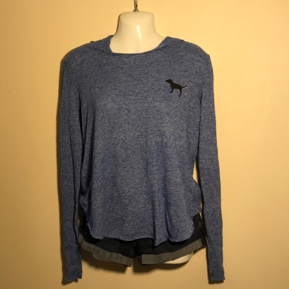 PINK Victoria’s Secret Distressed Hoodie Shirt